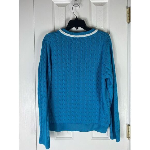 Lauren Active Tennis Womens Teal Sweater Size XL - Picture 4 of 4